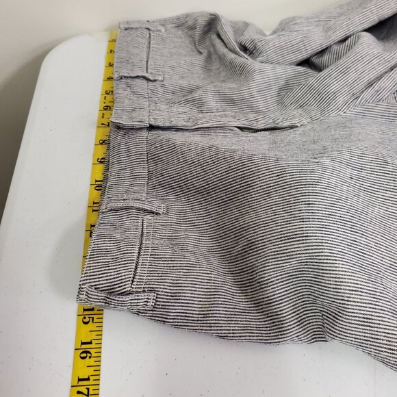 Abercrombie & Fitch Womens Annie Wide Leg Costal Linen Pants Size 8 Gray Preppy - Picture 7 of 11